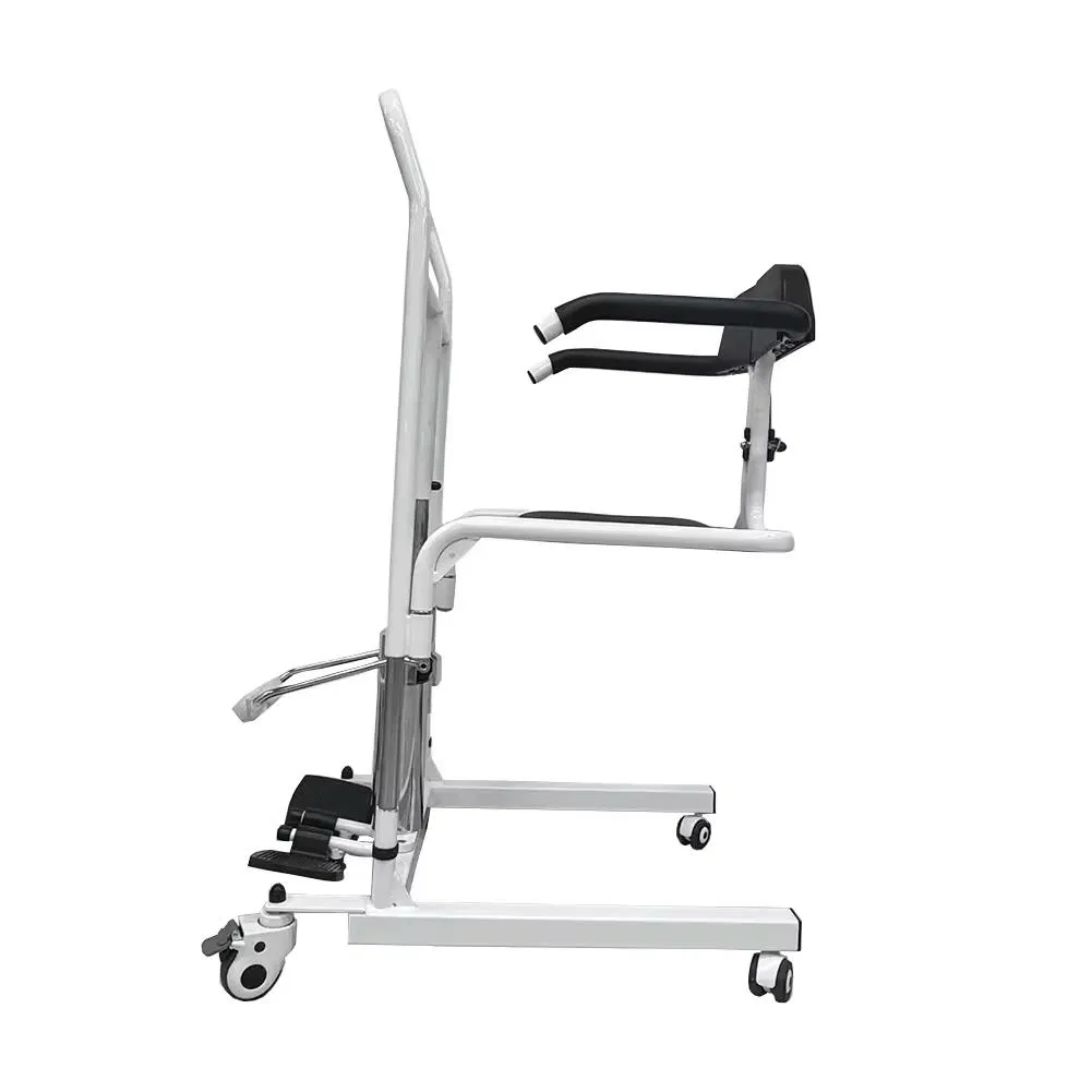 Hydraulic Nursing Home Patient Transfer Lift Commode Chair Rehabilitation Equipment
