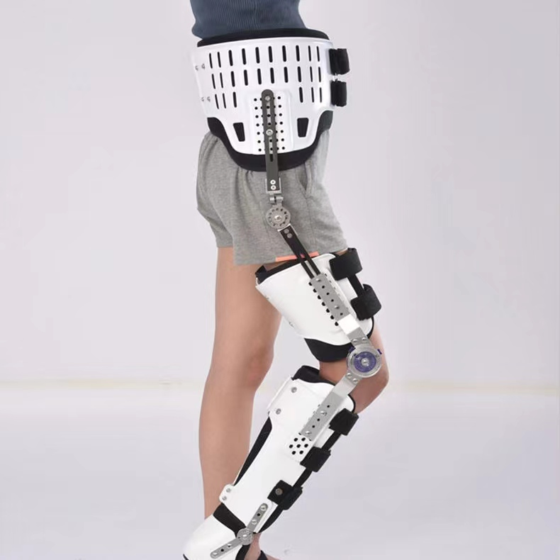 Knee Ankle Foot Fixed Support Adjustable Lower Limb Hip Orthosis Thigh Fracture Support Postoperative Ankle Rehabilitation Device