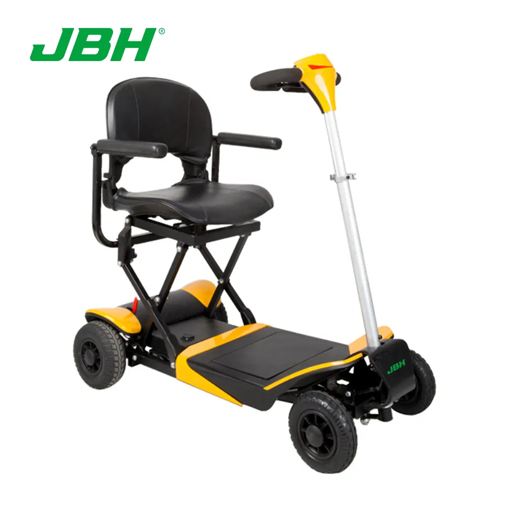 4 Wheel Mobility Scooter - Electric Powered Wheelchair Device - Compact Heavy Duty Mobile for Travel, Adults, Elderly - Long Range Power Extended Battery