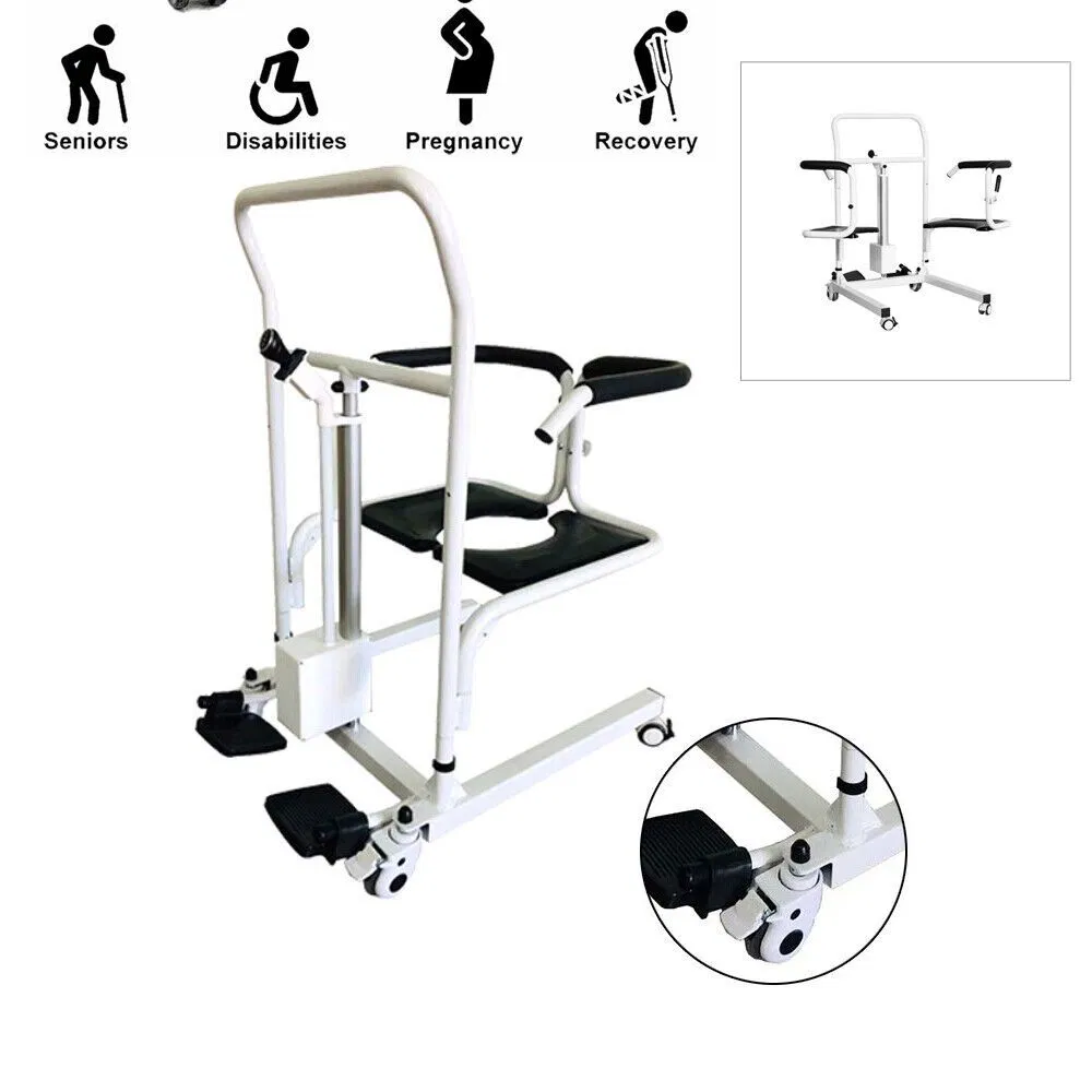 Hot Sale Disabled Commode Chair Transfer Patient Electric Hoist Lift Rehabilitation Equipment