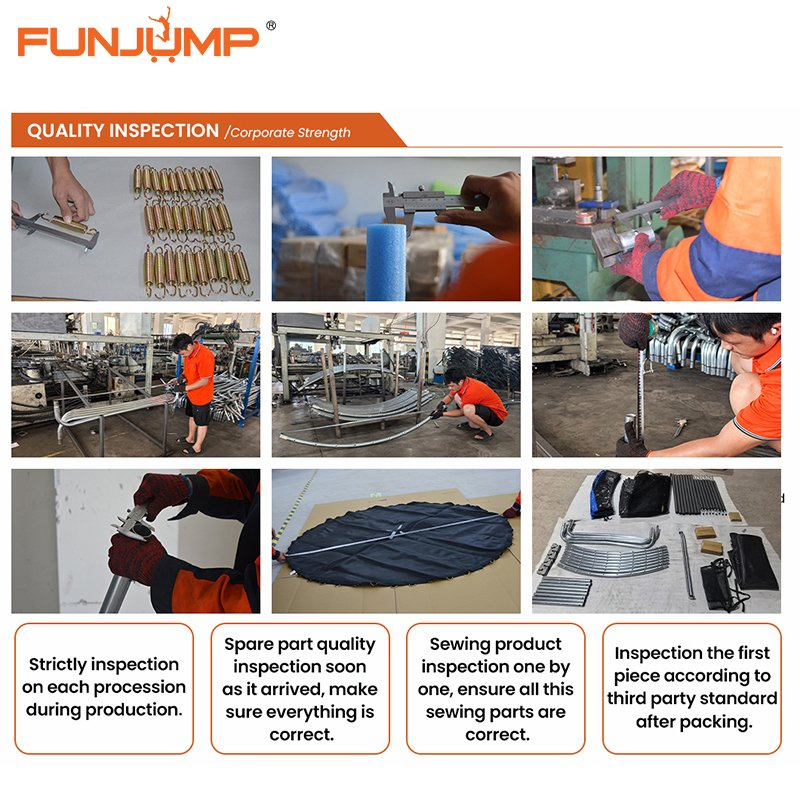 Funjump 16FT Outdoor Jumping Fitness Gymnastic Equipment Bungee Indoor Mini Round Child/Kids Bungee Board Trampoline for Sale