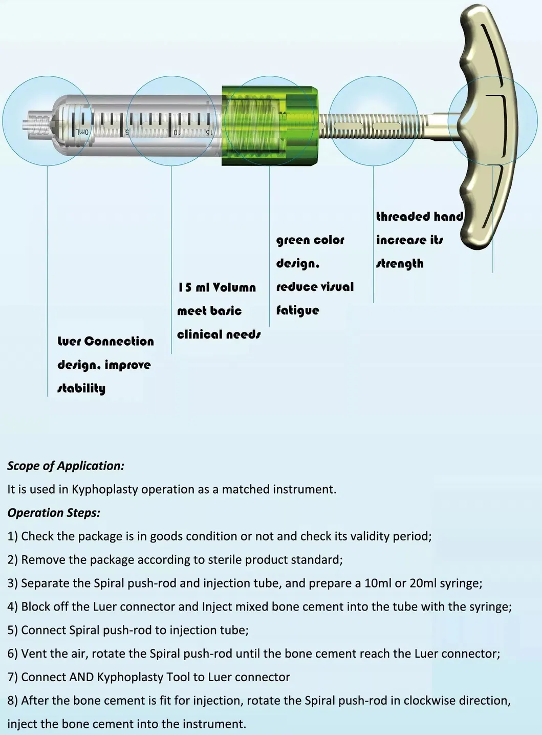 Cement Spiral Injections Device Detail