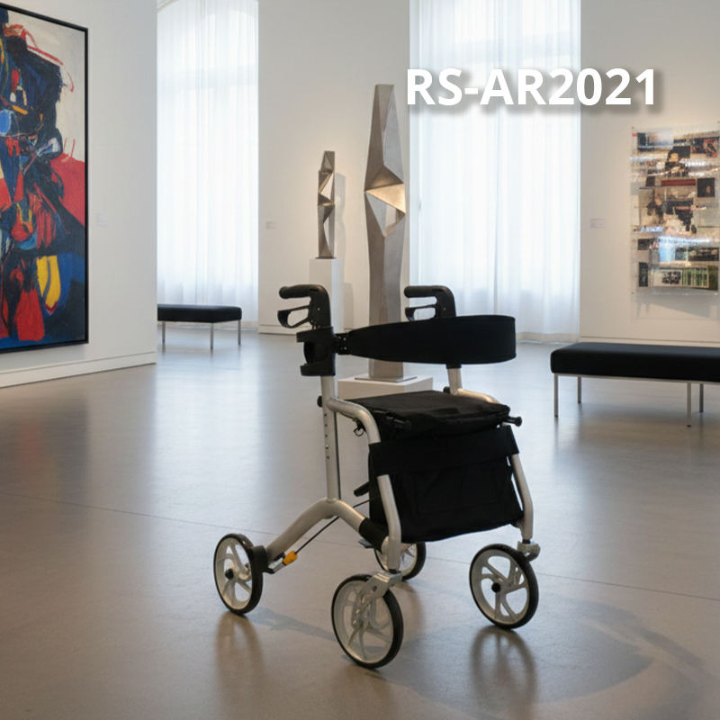 Rollator Walker for Elderly Care Service Users Capacity Mobility Aid for Enhanced