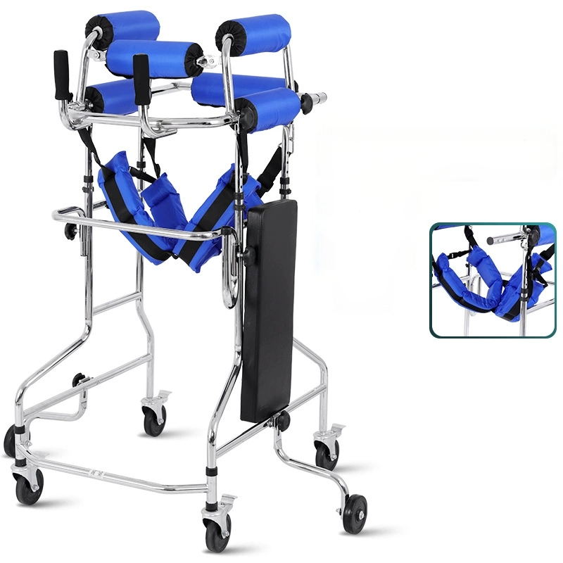 Assistive Walking Equipment for Lower Limb Stroke Hemiplegia Rehabilitation Training, Adult Walking Station Stand up Walking Aid