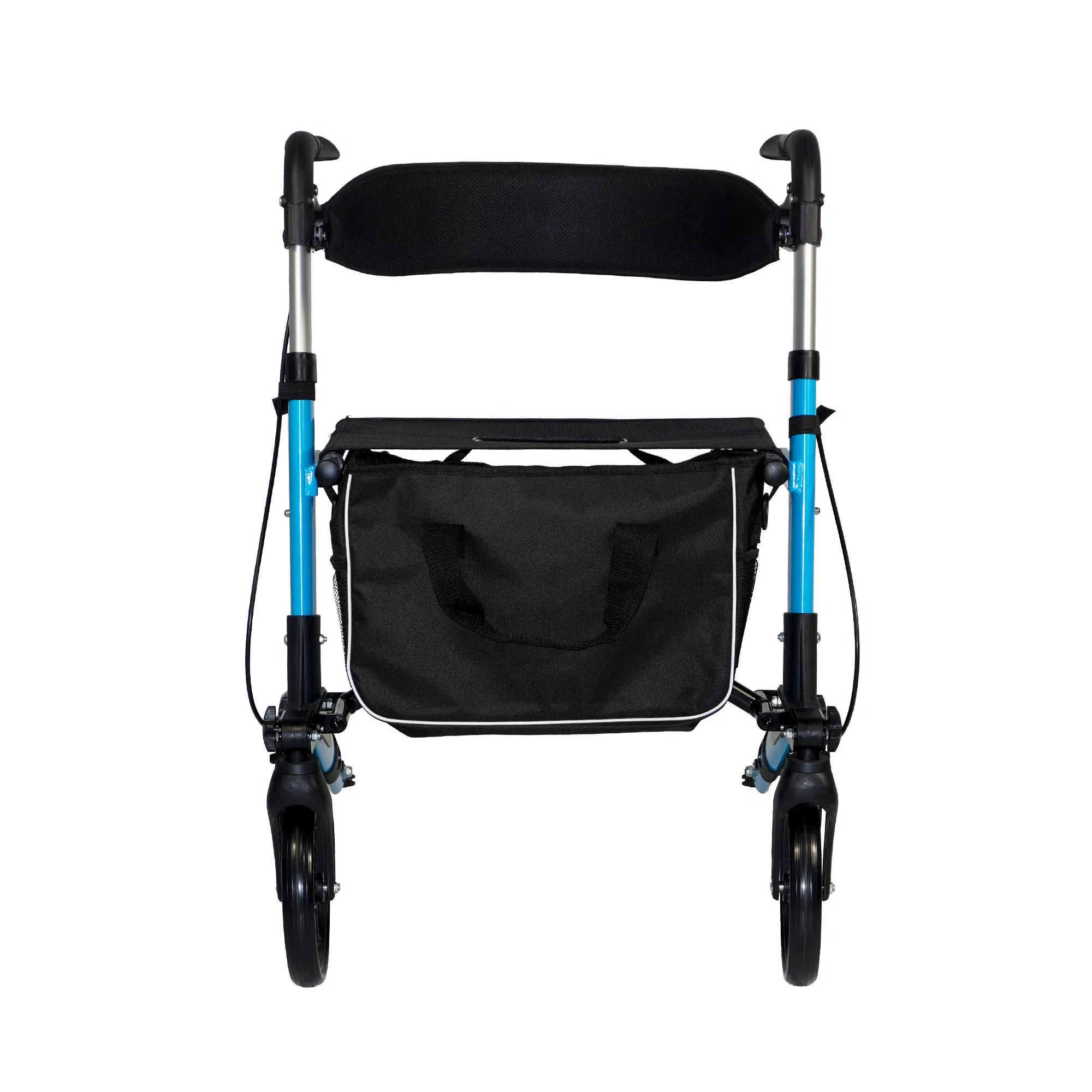 Foldable Rollator Walker with Ergonomic Handle - Reflective Storage Bag Included