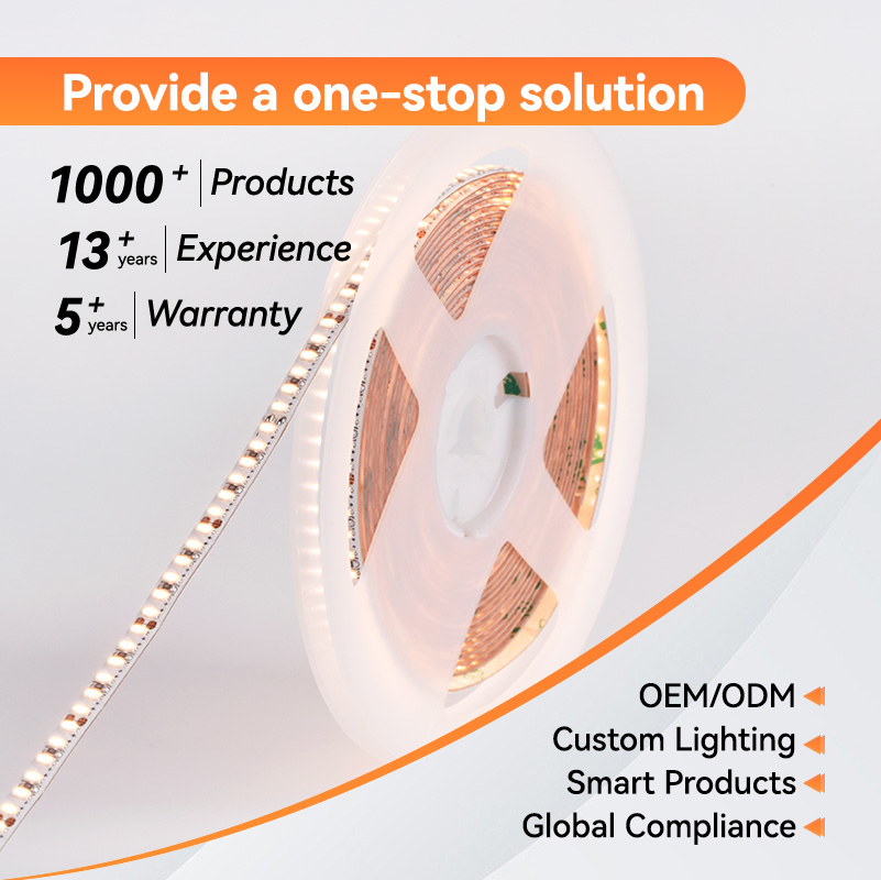 Customizable High CRI Indoor Copper IP20 240LEDs/M 1200lm/M Flexible SMD LED Strip