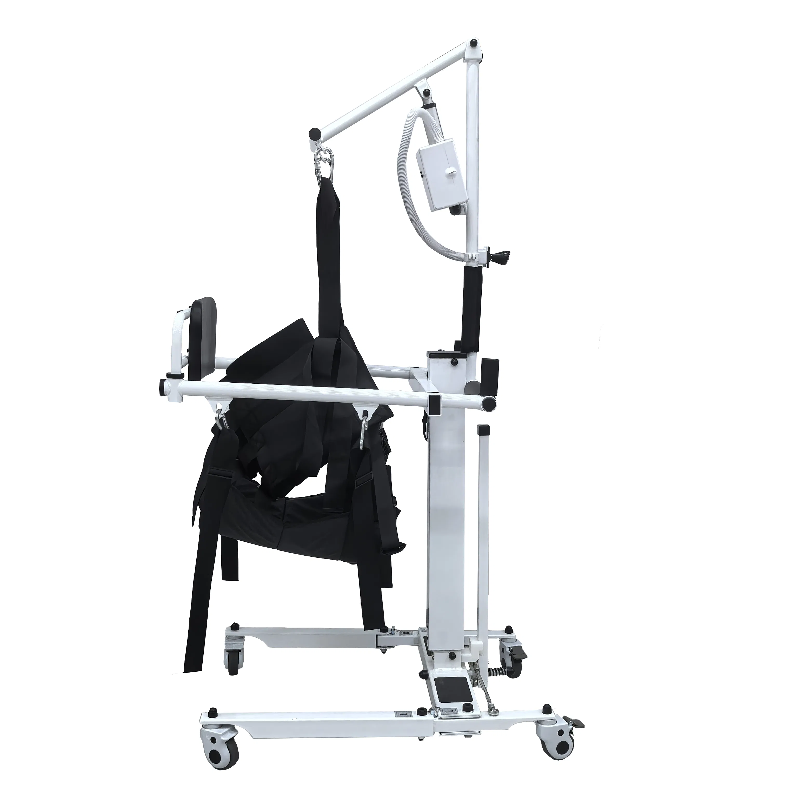 Folded Hoist Transfer Wheelchair - 300lbs Load, Excellent Mobility Solution
