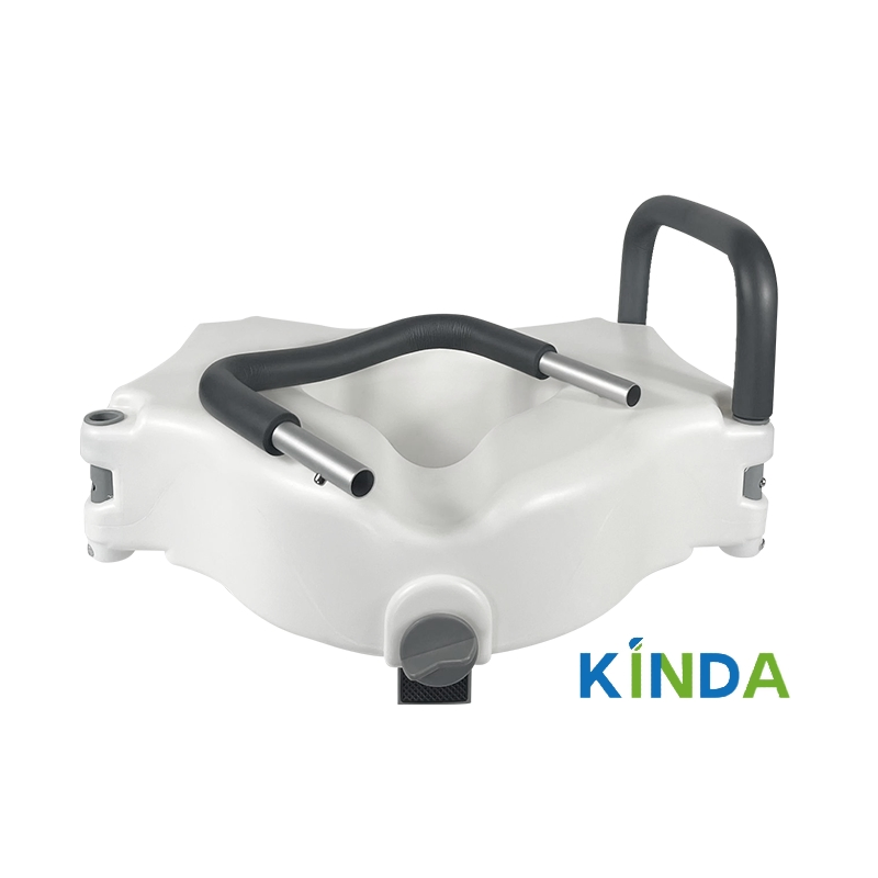 Elderly Safety Raised Toilet Seat with Non-Slip Handles