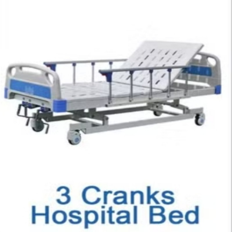ABS Electric Multi-Functional Lifting ICU Intensive Care Unit Electric Hospital Bed with Guardrail Medical Nursing Bed Equipment