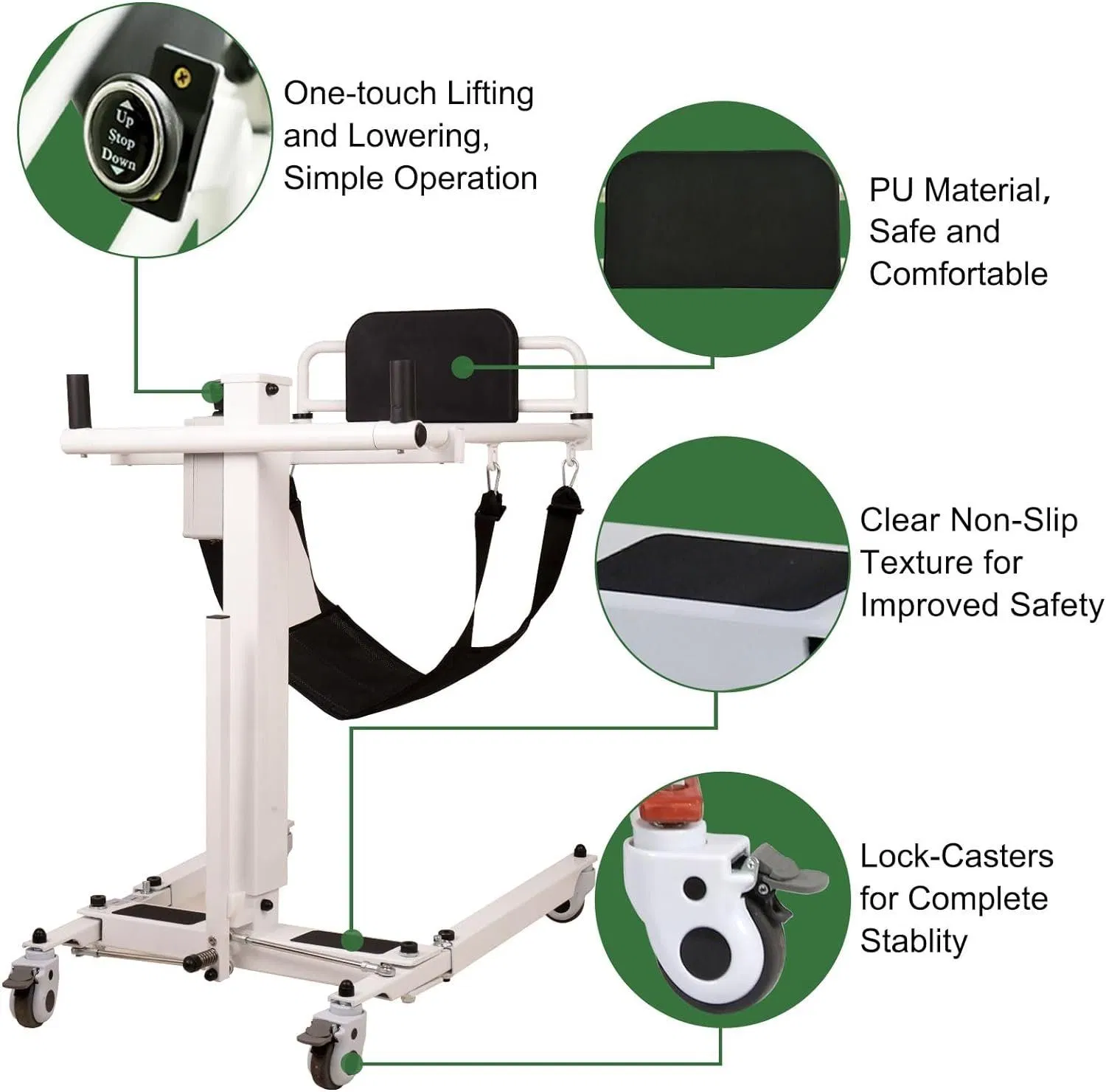 All-in-One Commodes Toilet Chair for Comfort and Accessibility Patient Transfer Equipment