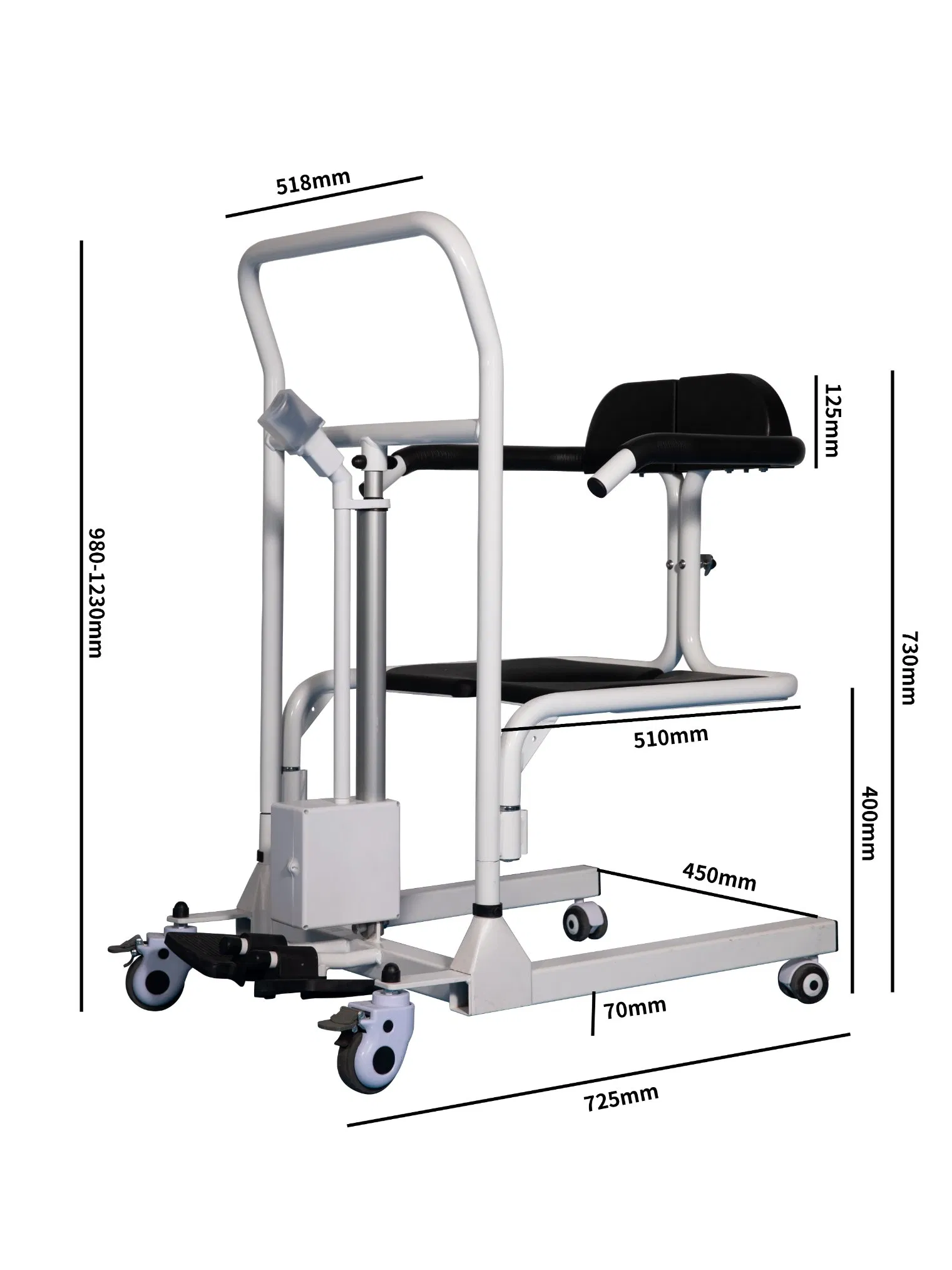 Elderly Patient Transfer Lift Mobile Hoist for Disabled Automatic Wheel Chair