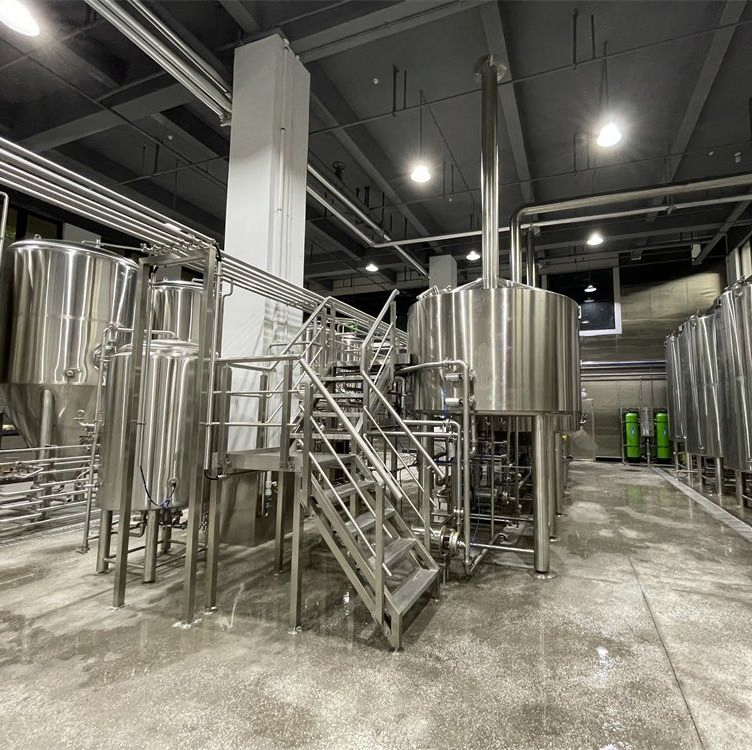 Complete 2000L 5000L Large Industrial Factory Machines Alcohol Production Equipment Beer Brewery Equipment Commercial Craft Beer Brewing Equipment