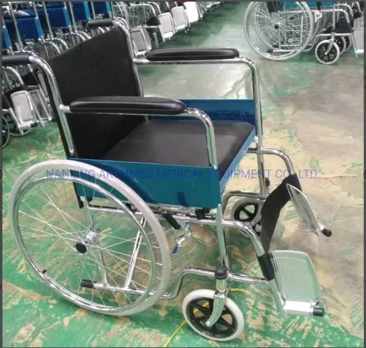 Medical Equipment Folding Manual Wheelchair for Disabled and Elderly Mobility Scooter