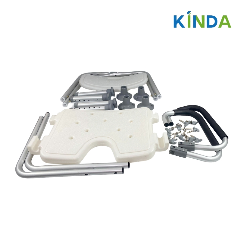 Adjustable Standing Aid Bath Chair with Comfortable Armrests