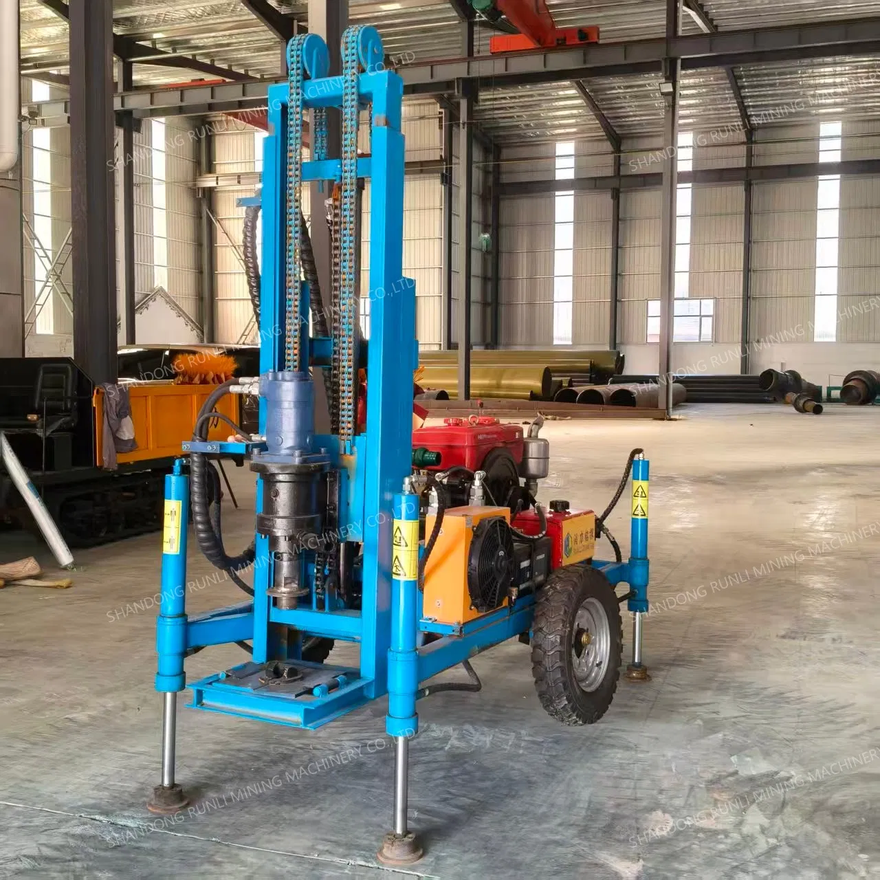 150 Meter Diesel Mini Water Well Drilling Rig Machine/Portable Hydraulic Drilling Machine