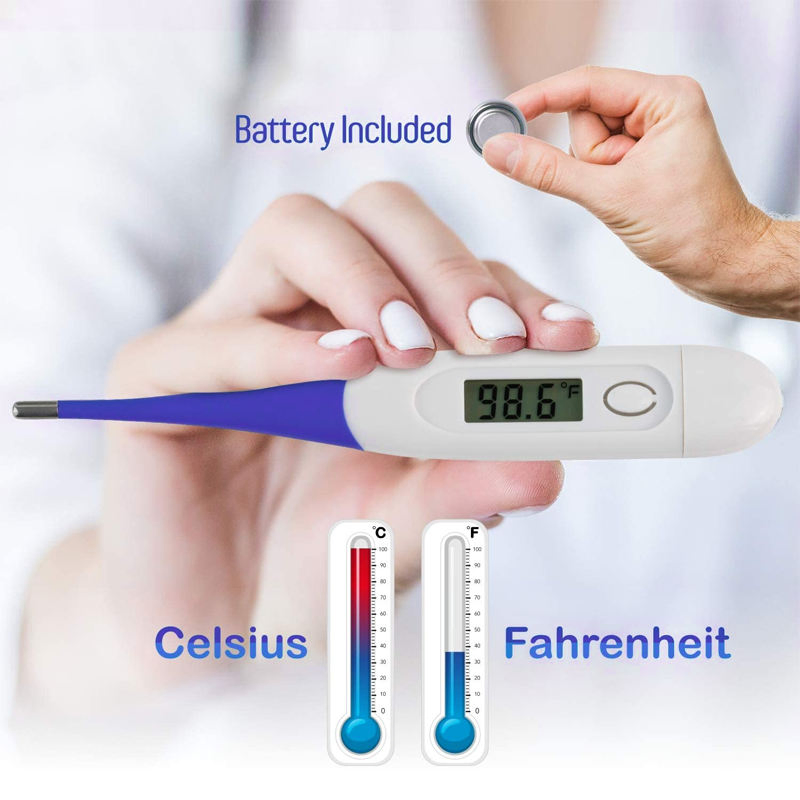 Digital Baby Body Temperature Thermometer Rigid Tip Fever Clinical Health Care Monitor