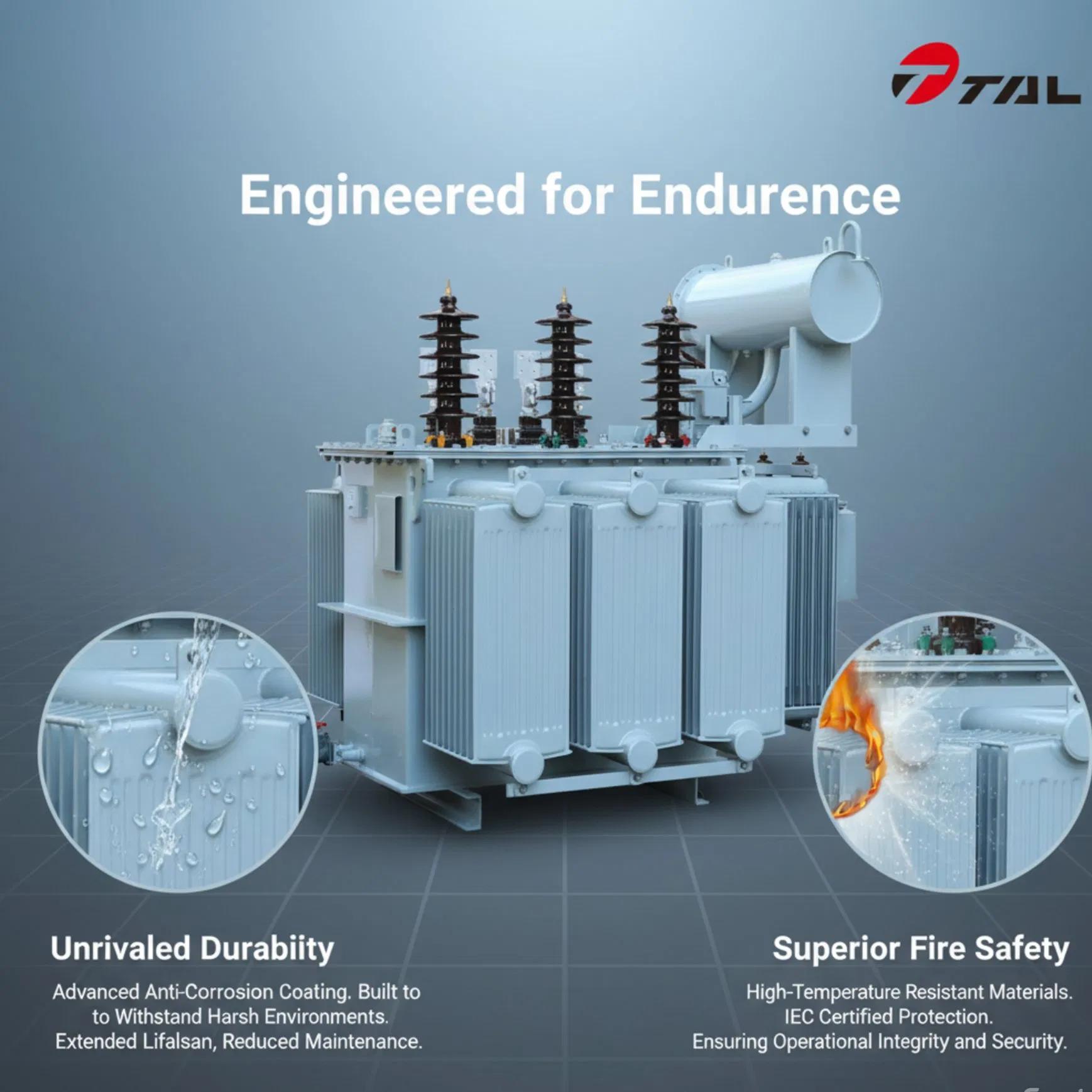 High Performance Oil Immersed Power Prefabricated Substation Distribution Transformer with Low Noise