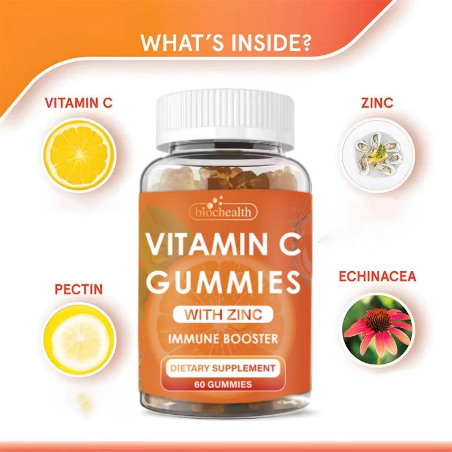 Wholesale High Performance Organic Versatile Functional Vitamin C Gummies for Boosting Memory