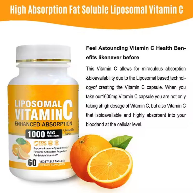 OEM ODM 1600mg Vitamin C Capsules Health Care Supplement Support Immune System