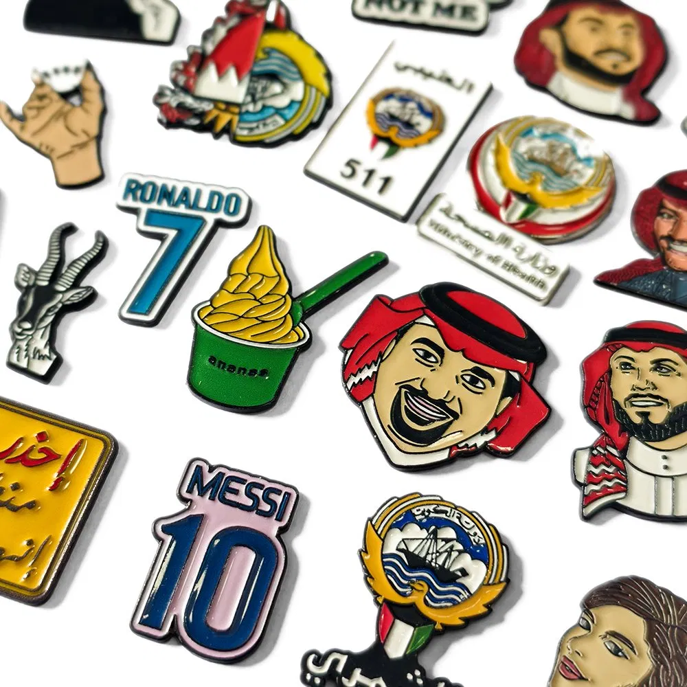 Free Design Custom Any Shape Pin UV Print Mental Health Soft Enamel Lapel Pin Metal Sticker for Phone Case