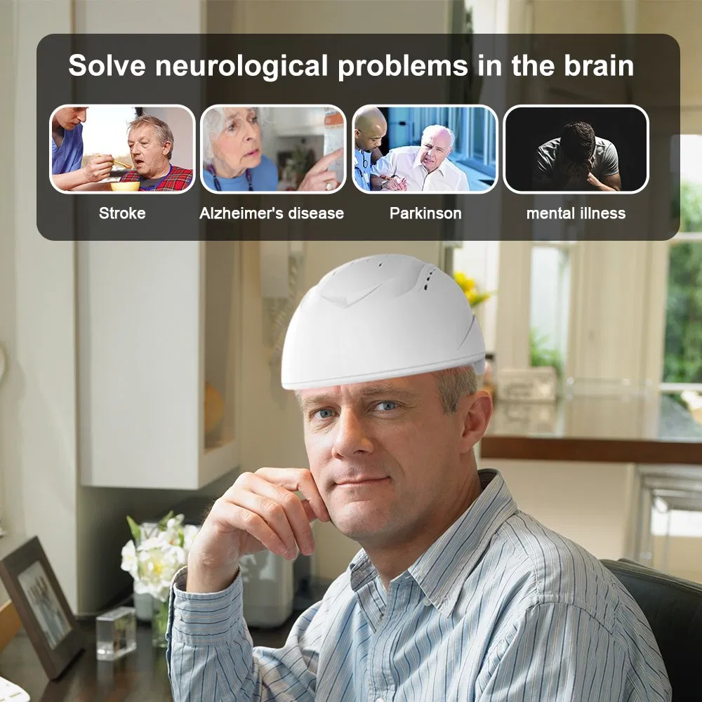 Suyzeko Mental Health 810nm LED Light Therapy Brain Photobiomodulation Helmet