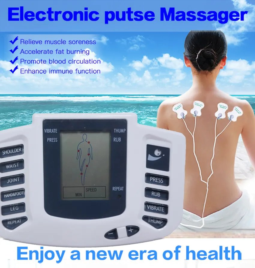 16 Pads Digital Therapy for Back Neck Foot Health Care EMS Body Electrical Muscle Stimulator Tens Acupuncture Slimming Massager