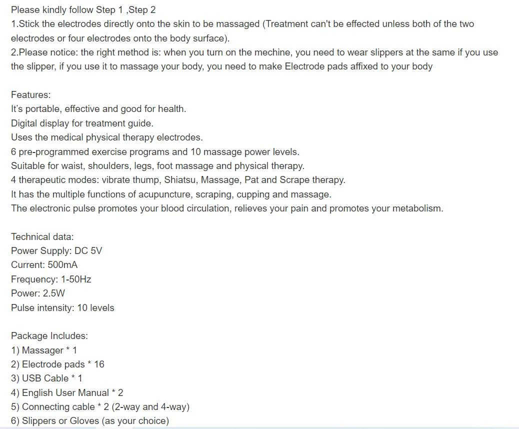 Product Description Details