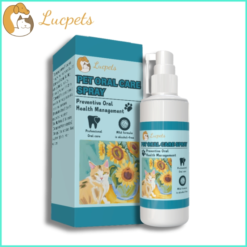 Pet Oral Care Spray Preventive Oral Health Management for Dogs and Cats Prevention of Oral Inflammation