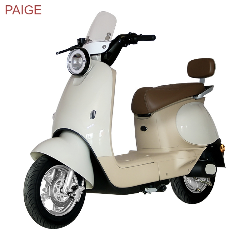 Paige Adult Electric Motorcycle with Digital Speedometer 800W 1000W 1500W 2000W Odometer, Battery Health Indicator Bike
