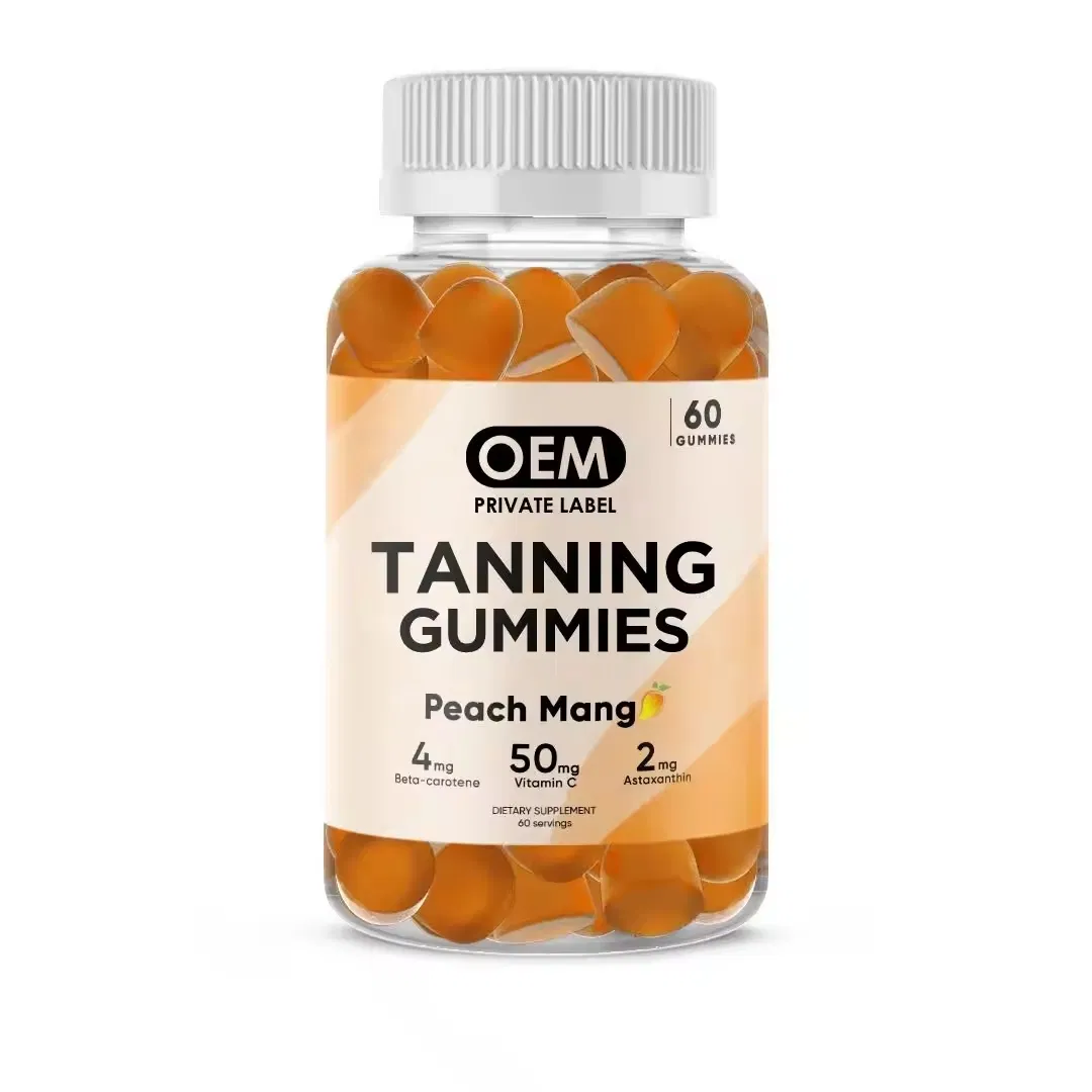 OEM Tanning Gummies, Tanning Supplement for Woman &amp; Men, Daily Tanning Gummy Candy for Skin Health &amp; Pigmentation