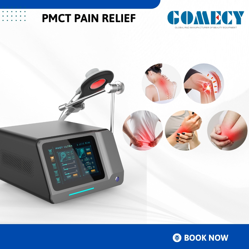 Portable New Design Double Handles Pemf Laser Healing Magneto Equipment