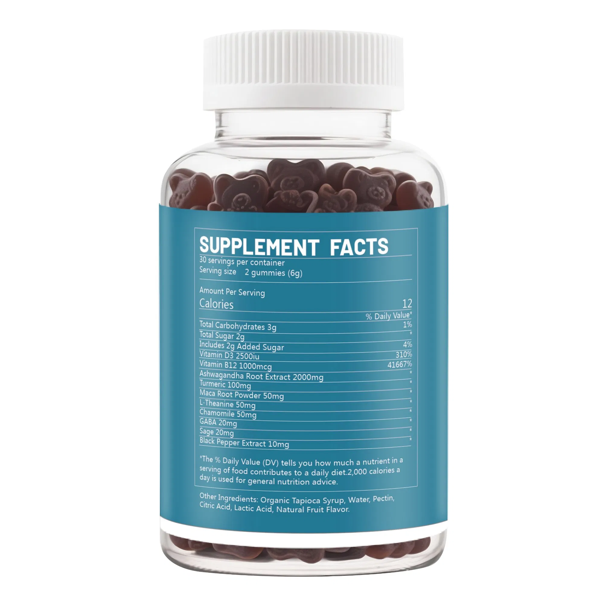 OEM Ashwagandha Gummies Balance Hormones Increase Stress Resilience Natural and Pollution-Free