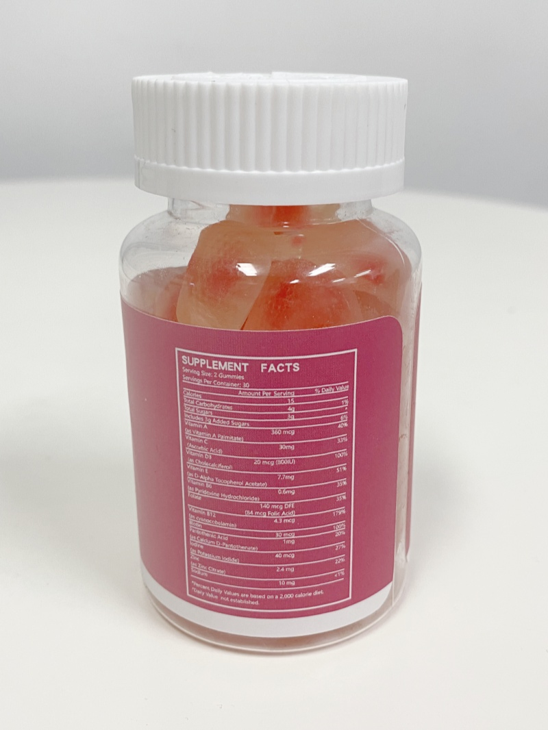 OEM Private Label Women's Multivitamin Gummies Promote Heart Health Balance Hormones