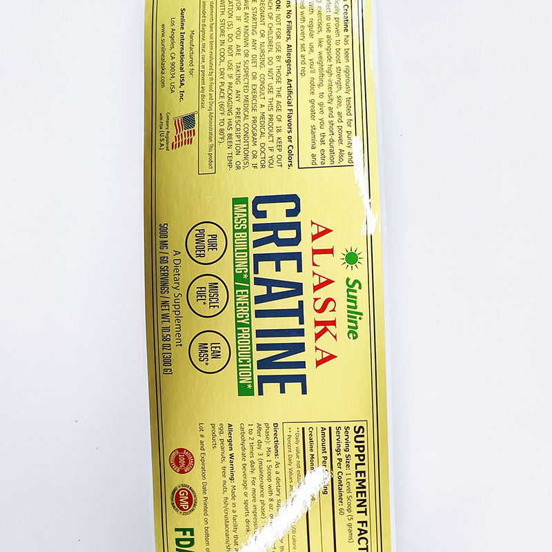 Custom Health Supplement Labels Meeting Global Safety Standards
