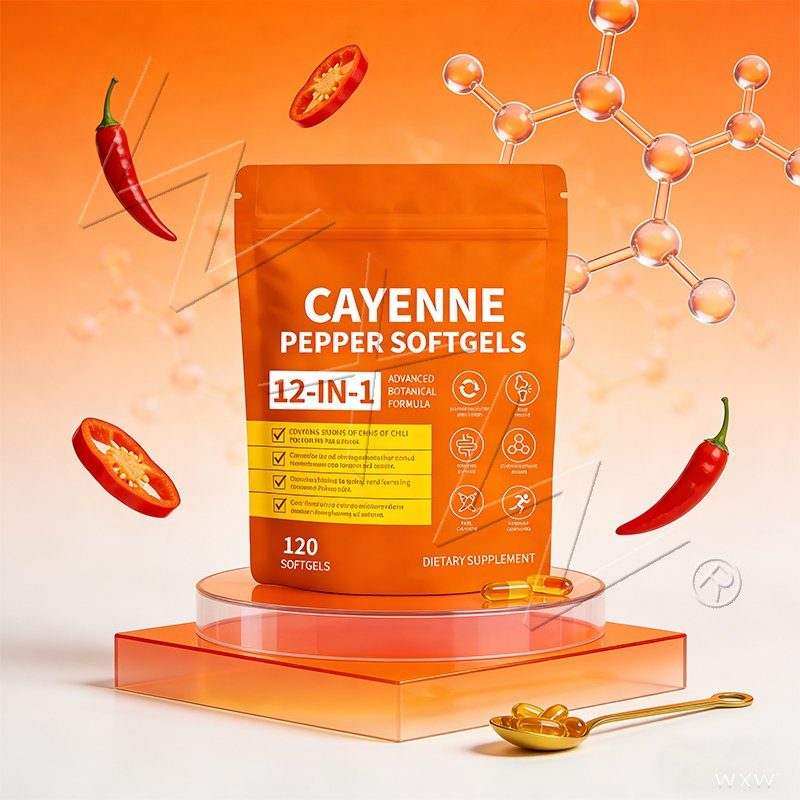 Metabolism Boosting Natural Cayenne Pepper Softgels for Active Lifestyle