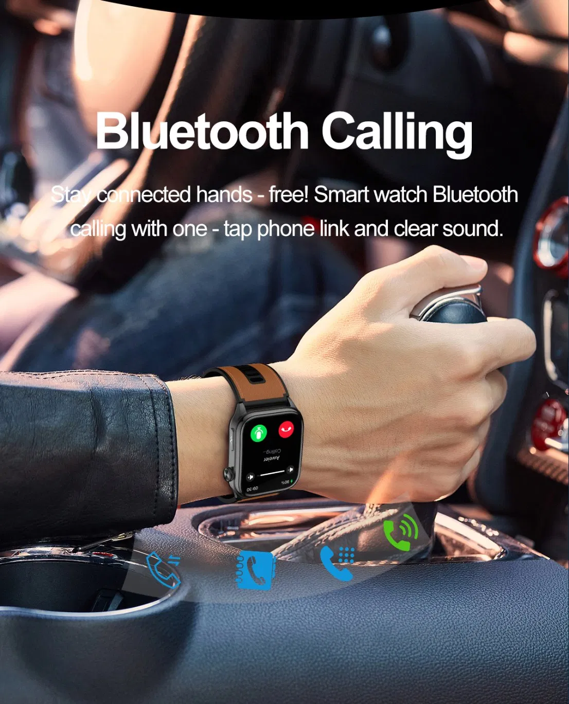 High Quality Waterproof Smart Watch Ai Voice Assistant Sos Emergency Call S101 Health Smartwatch for Men Women