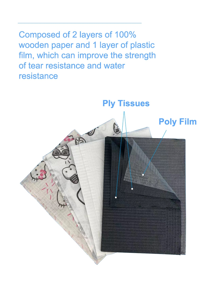 Compact Sterile Universal Dental Preventive Health Care Materials Tattoo Bib