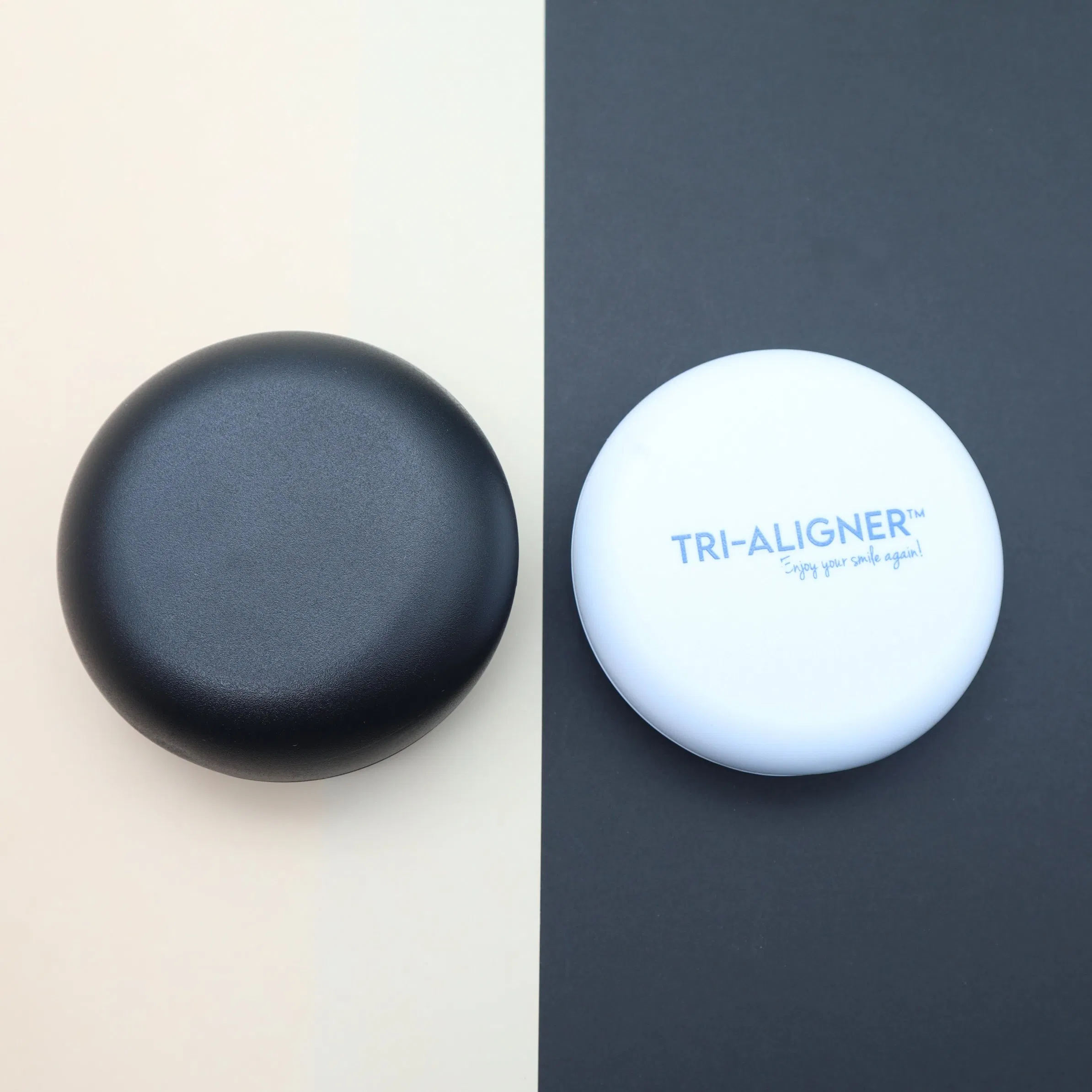 Denture Storage Case Fake Teeth Container Mouth Guard Brace Aligner Case Organizer Retainer Storage Box with Mirror