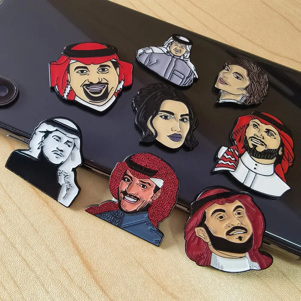 Free Design Custom Any Shape Pin UV Print Mental Health Soft Enamel Lapel Pin Metal Sticker for Phone Case