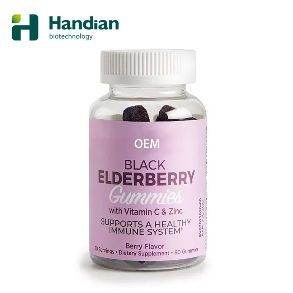 Black Elderberry Support Immune Health Vitamin Supplement Gummy Candy