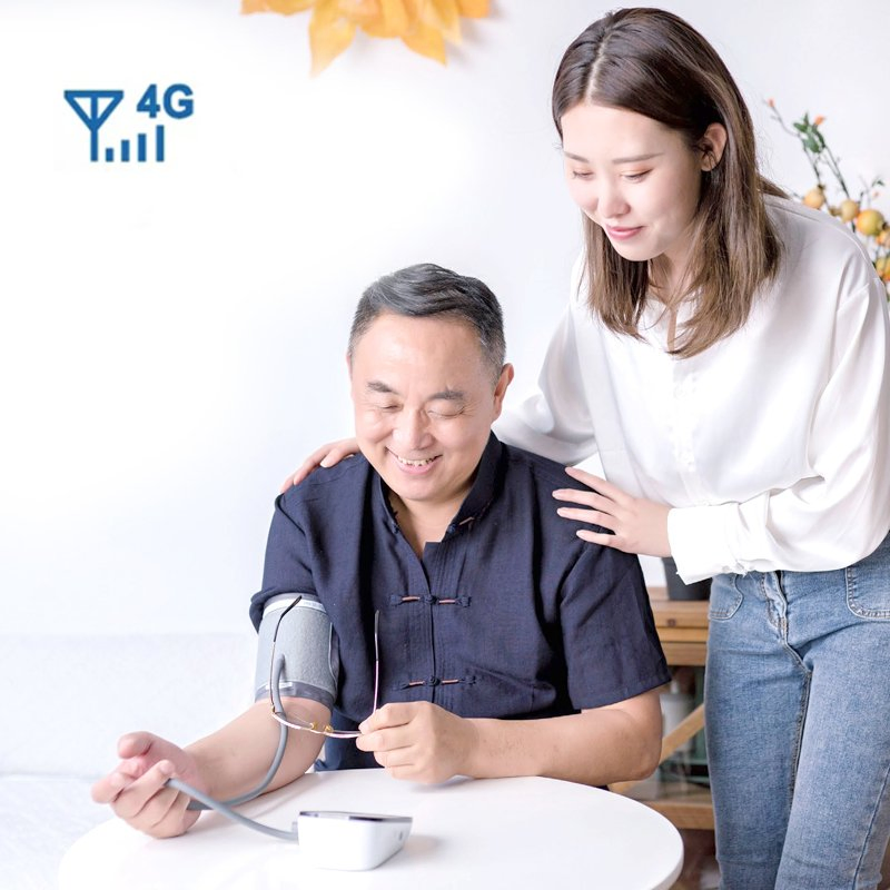 Telehealth 4G Blood Pressure Monitor Hospital Home Care