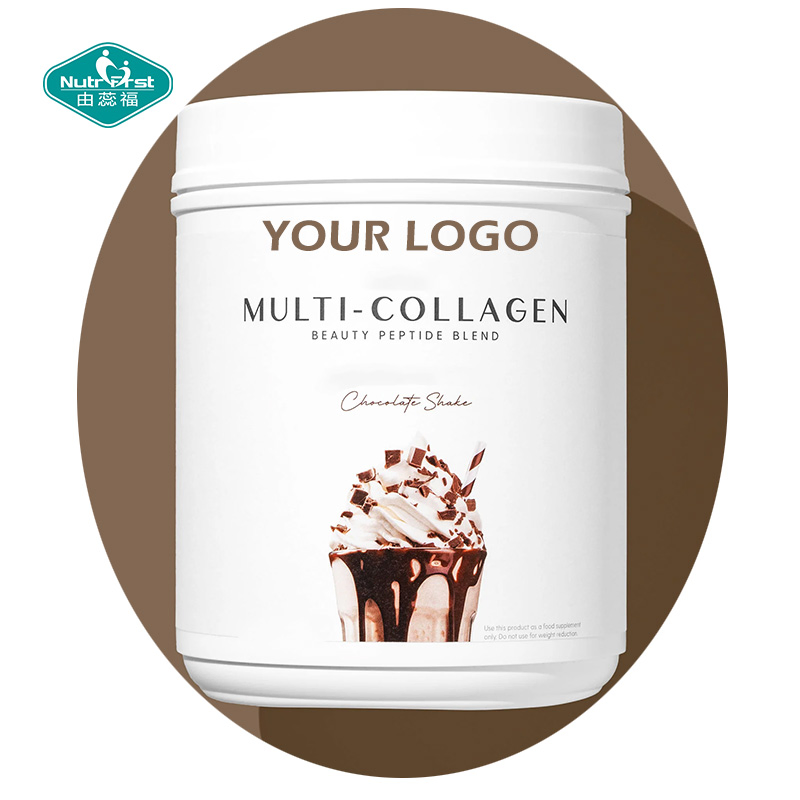 Supports Skin and Nails, Gut Health Multi Hydrolyzed Collagen Chocolate Protein Vitamin C Powder
