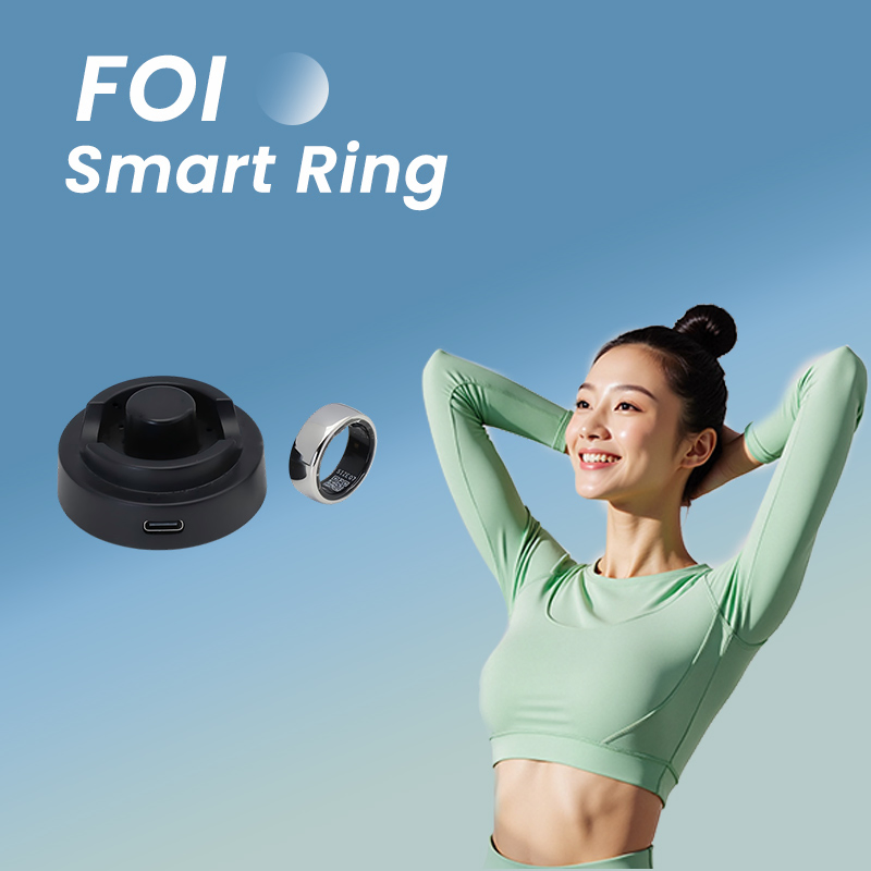 Wearable Medical Devices Sleep Health Bluetooth Gadgets ECG Blood Pressure Glucose Monitor Smart Ring Fitness Praise