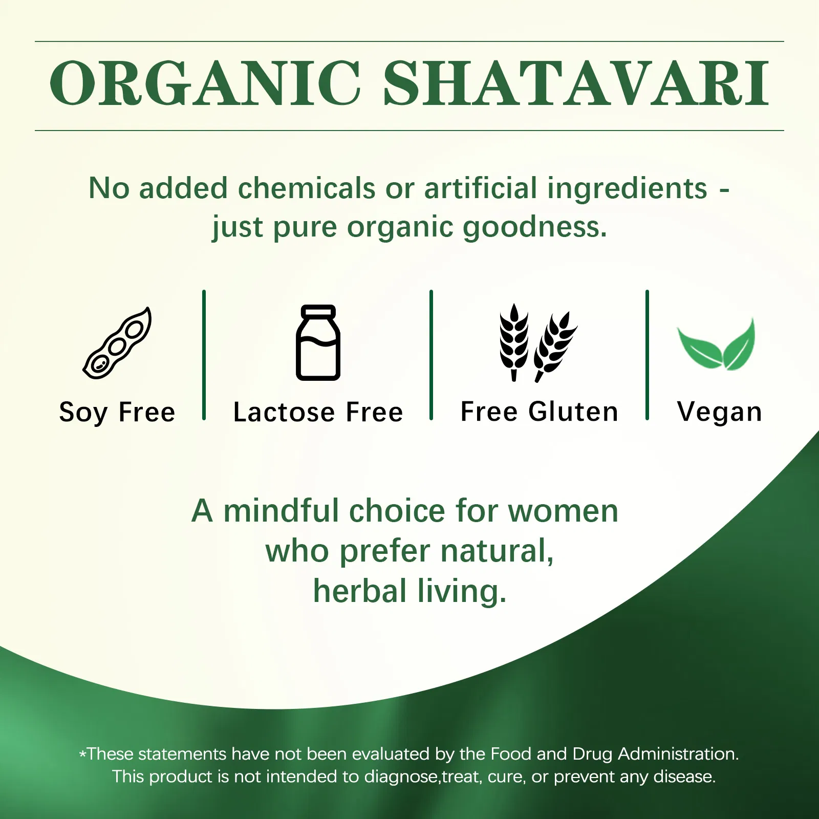 Premium Shatavari Extract Hard Capsules - Women's Health &amp; Hormonal Balance Ayurvedic Supplement