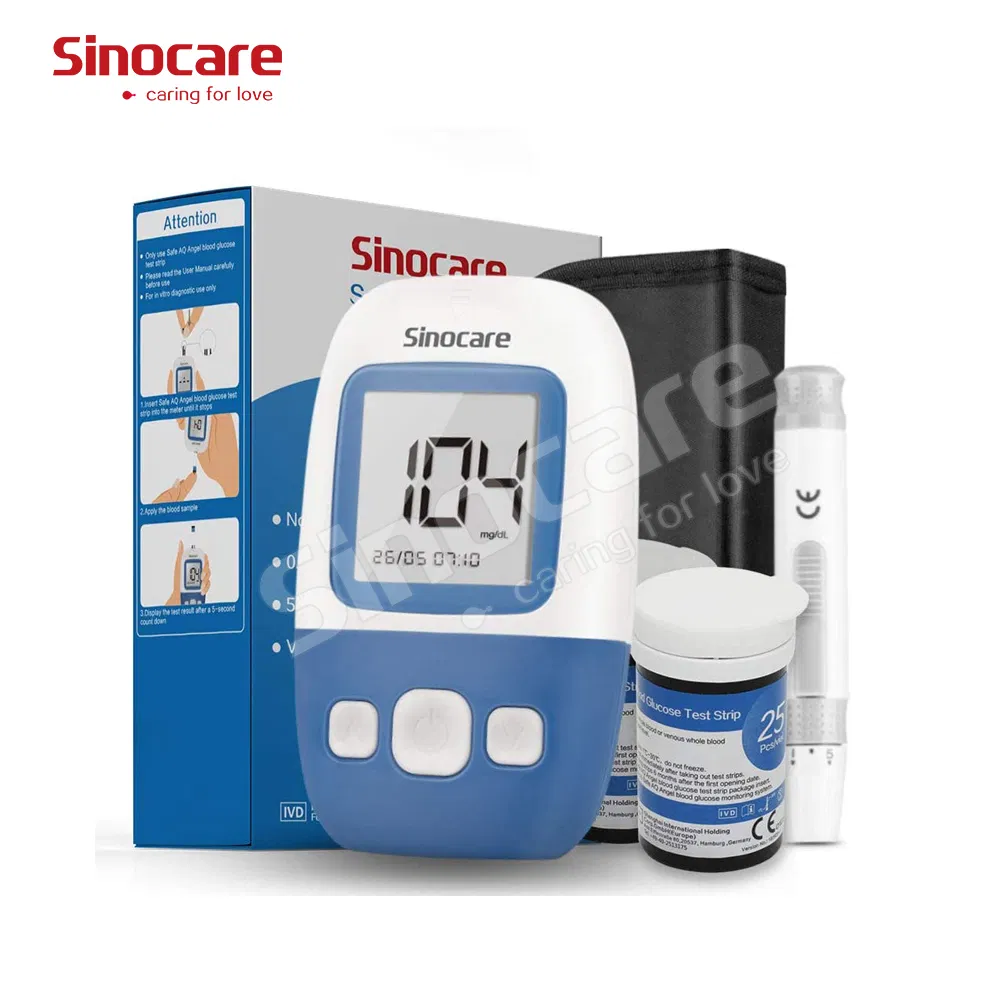Sinocare Glucose Meter Digital Blood Glucometro Sugar Test Machine in Blood Monitor Health Blood Glucose Test Meter