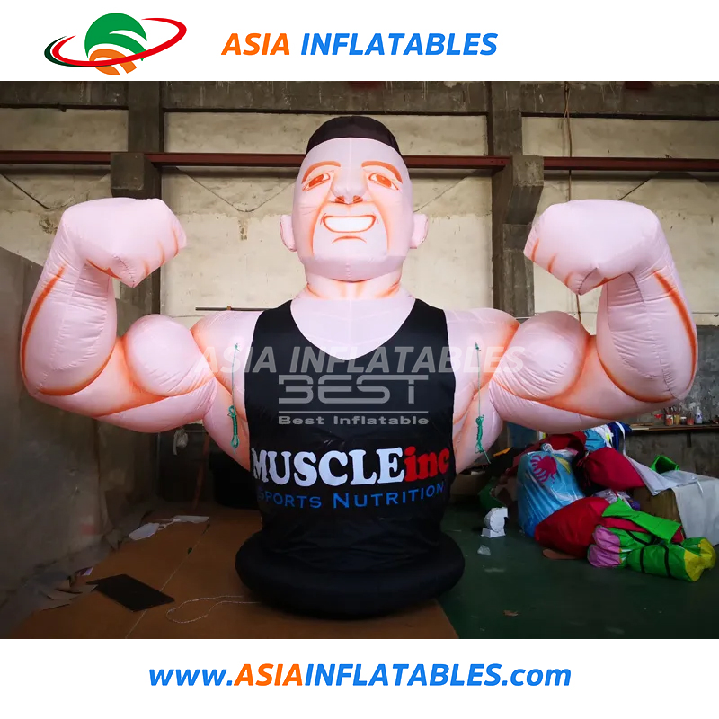 Gym Advertising Inflatable Fitness Muscle Man Giant Muscle Man for Display