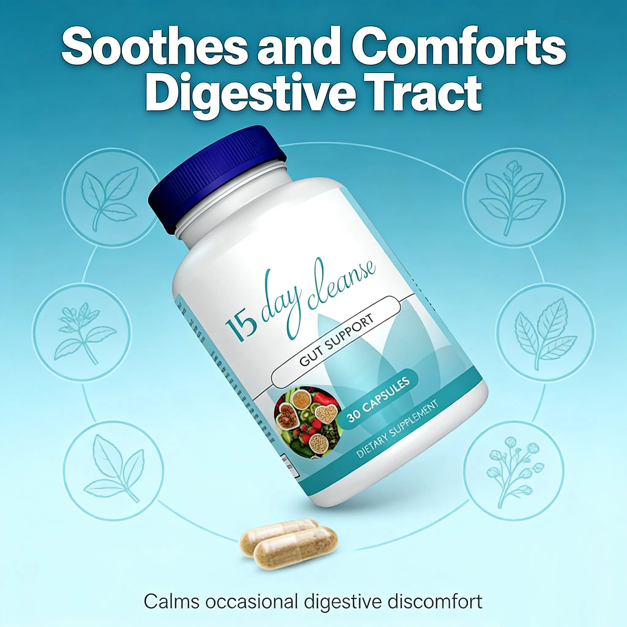 Gut Health Supplements - Clean Capsules for Comprehensive Intestinal Cleansing