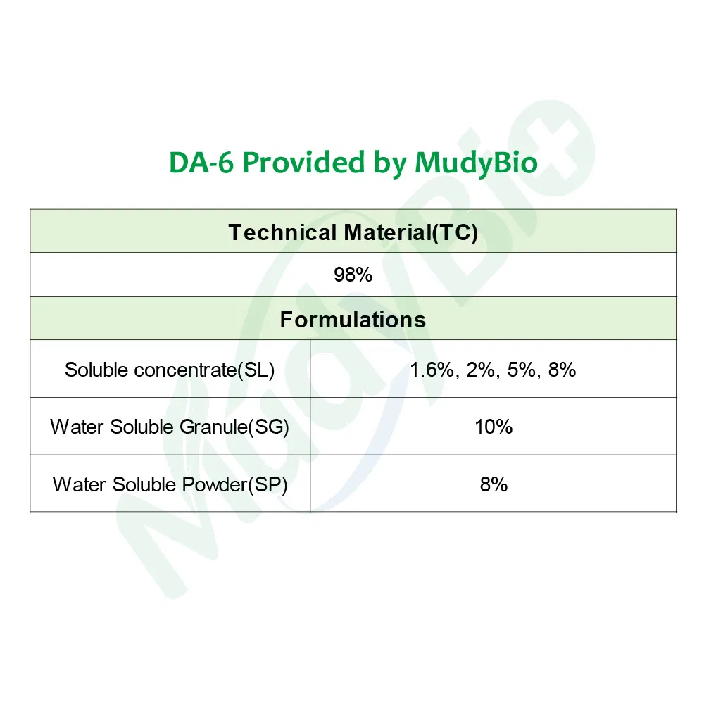 Plant Growth Regulator Diethyl Aminoethyl Hexanoate Da-6 Hormone Da6 Powder 8%Sp 98%Tc