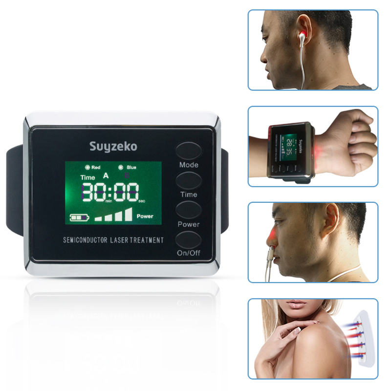 650nm Soft Laser Light Therapy Watch for Chronic Tinnitus Treatment