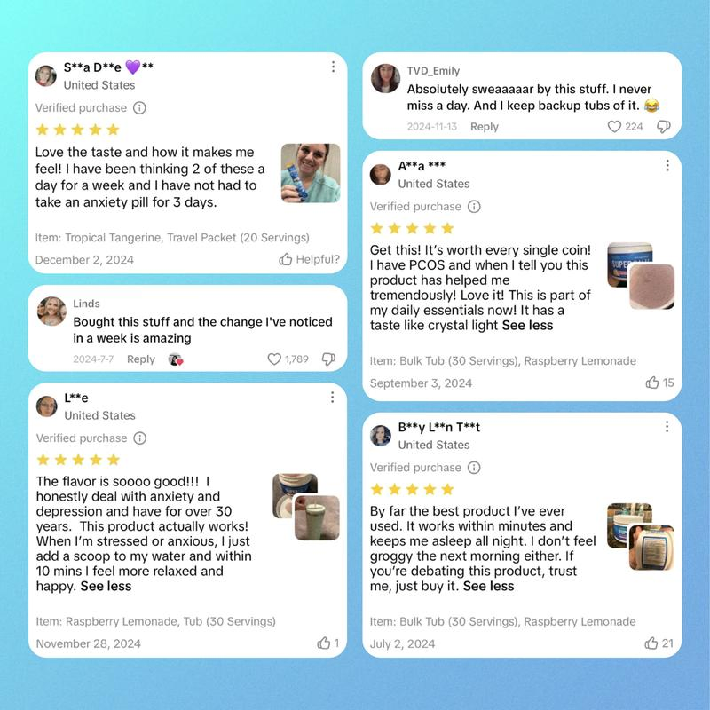 Calming Drink Mix with Ksm-66 Ashwagandha, Vitamin D3, Magnesium &amp; L-Theanine - Supports Cortis